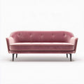 Canapé en velours rose 190 x 85 x 75cm pour salon moderne