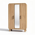 Armoire en bois beige avec miroir dimensions 80 x 40 x 150 cm